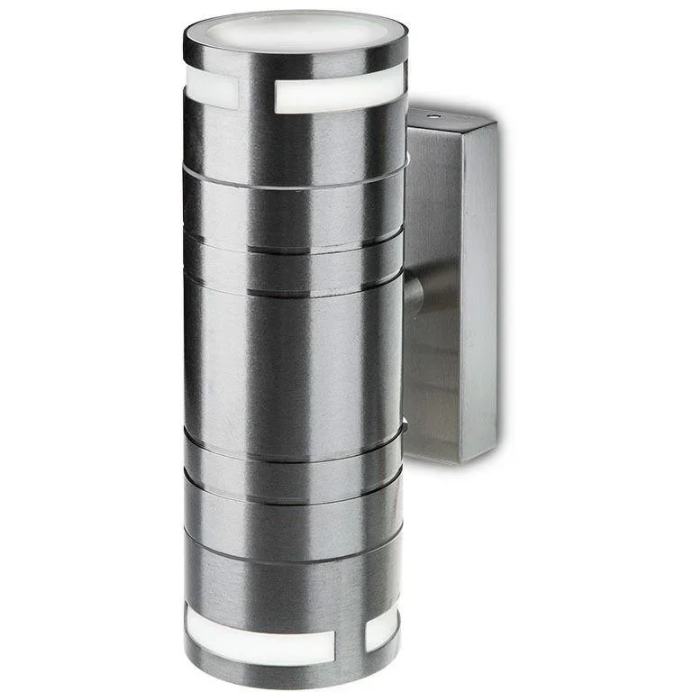 VT-7632 Wandleuchte für den Außenbereich Auf/Ab - GU10 - Edelstahl - IP44 - 1