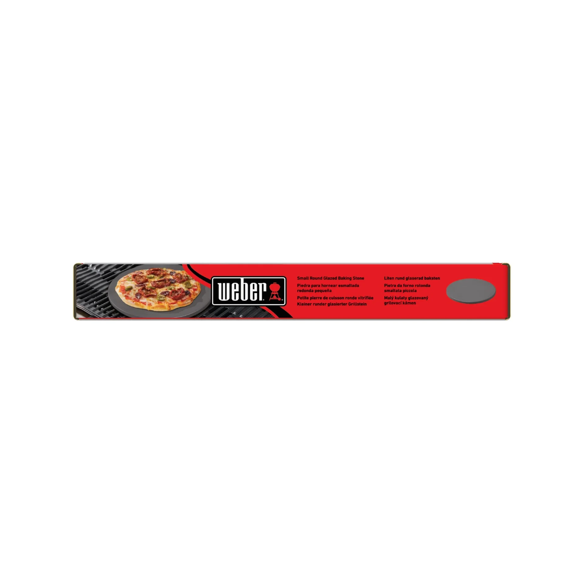 Glasierter Pizzastein klein, rund Ø 26 cm - 0