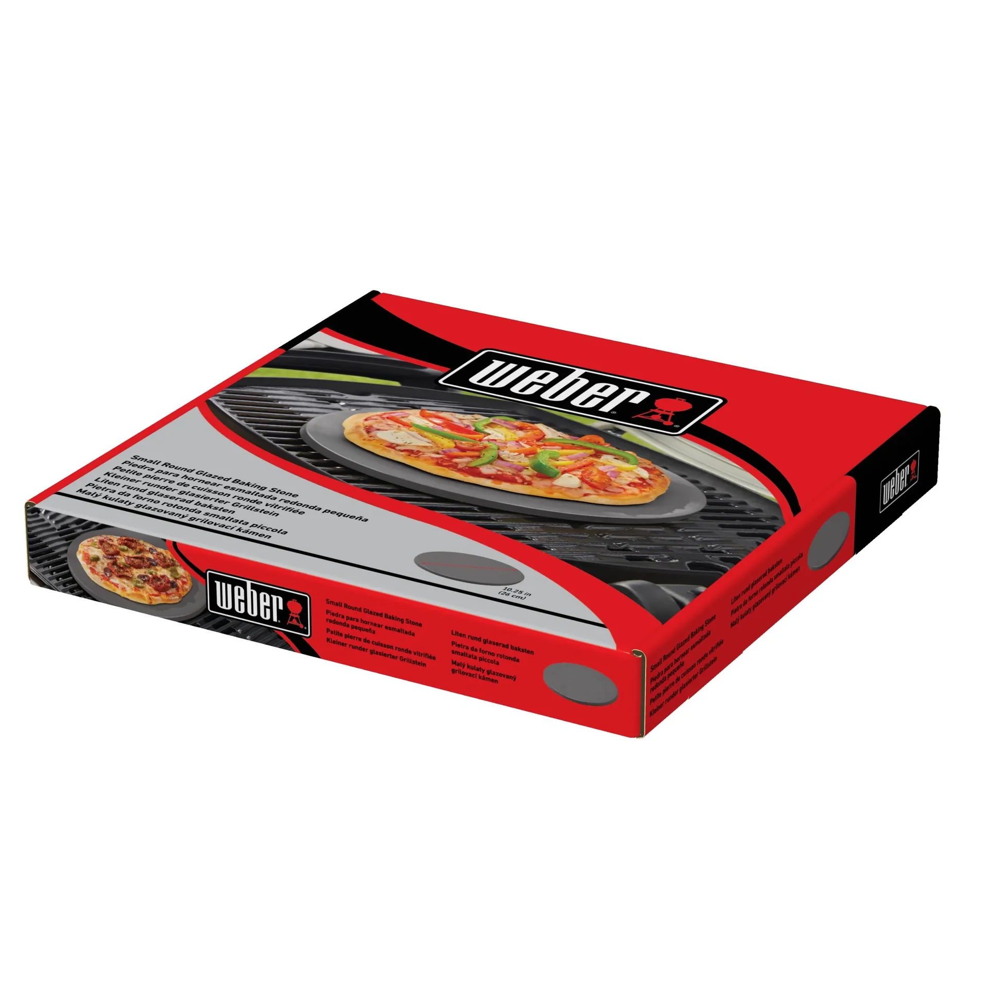 Glasierter Pizzastein klein, rund Ø 26 cm - 3