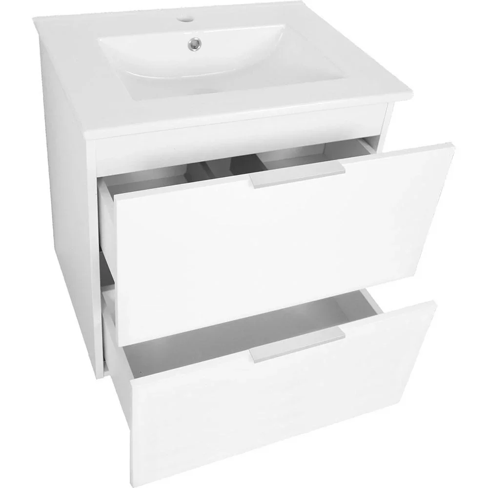 Bolo Badezimmermöbel Knock down 50x61x46cm hoogglans Weiss - 7