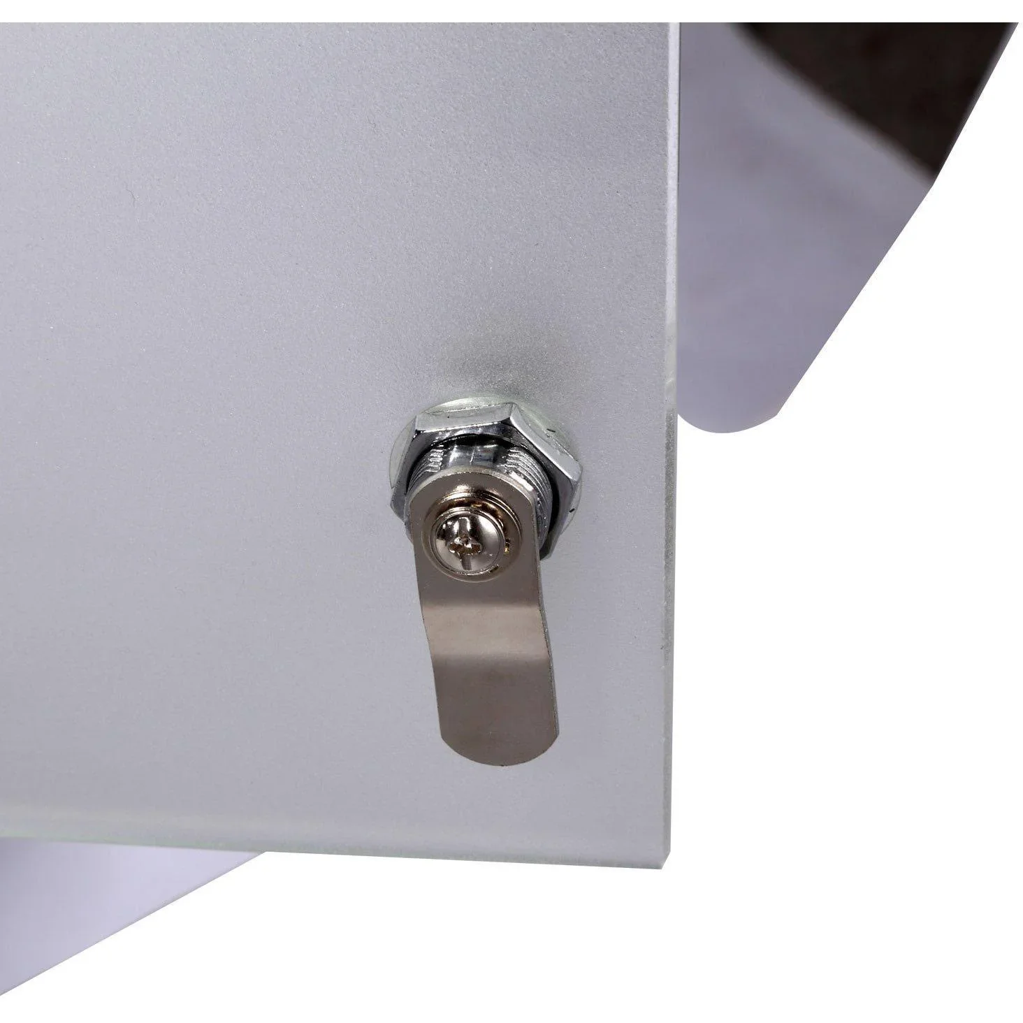 Edelstahl Medizinschrank mit Schloss und 3 Fächern - 3