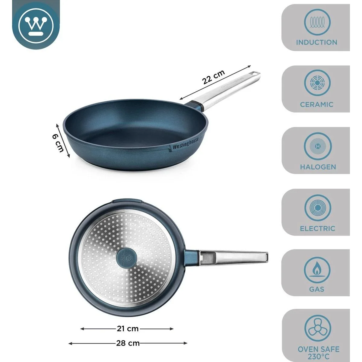 Performance Series Bratpfanne - Backofen geeignet - 28 cm - Blau - 2