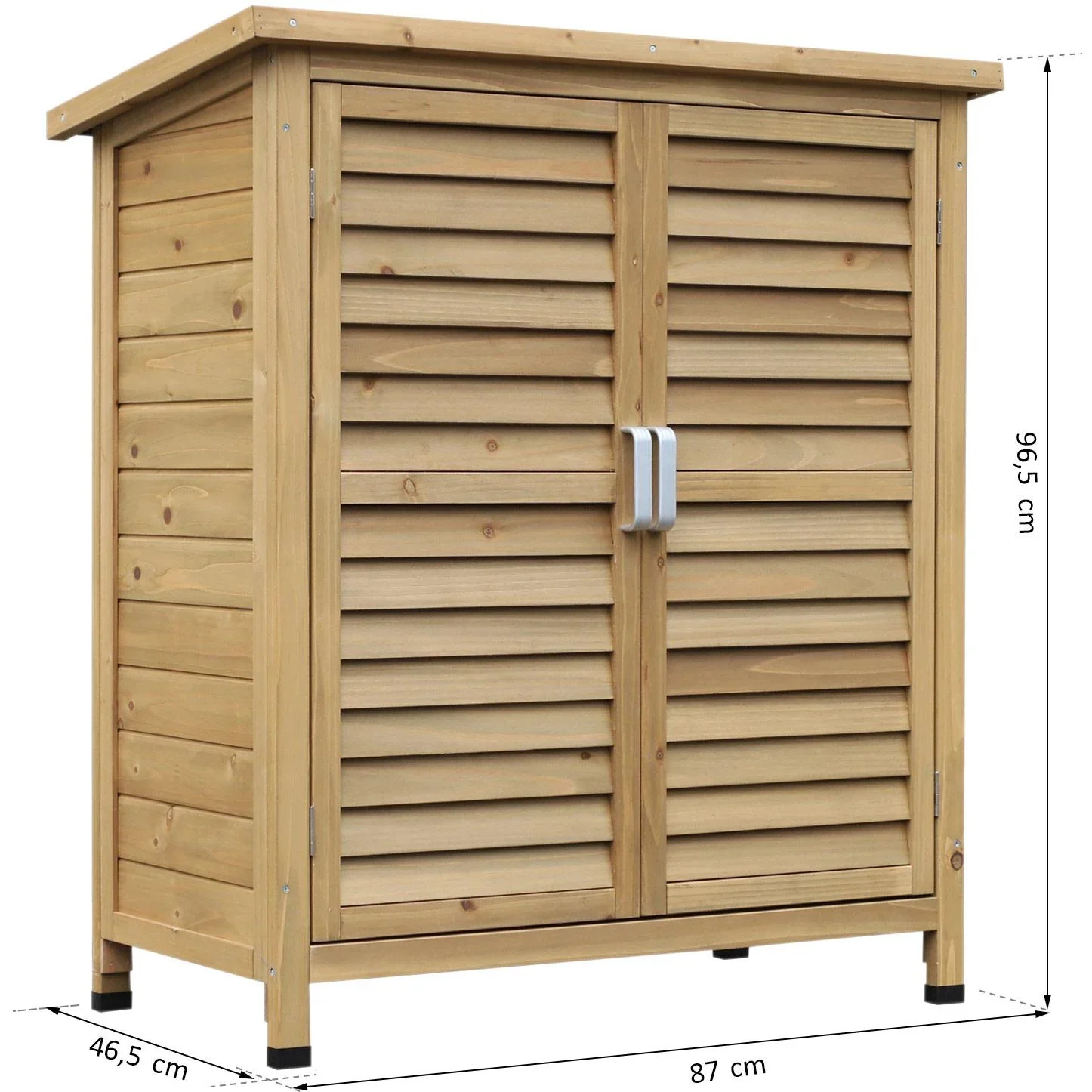 Geräteschrank mit Lamellentüren - 3