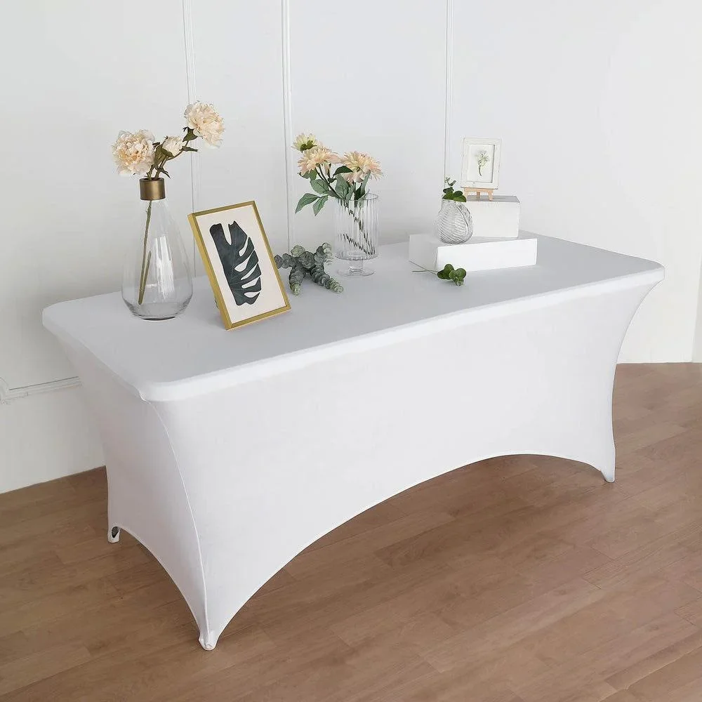 Schutzhülle für rechteckigen Tisch - Stretch - 75 x 180 x 74 cm - Weiß - 0