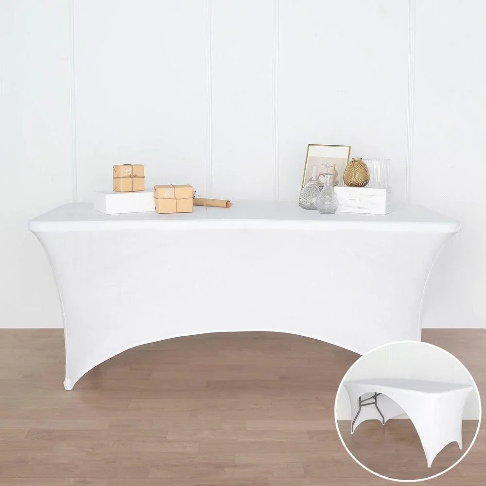 Schutzhülle für rechteckigen Tisch - Stretch - 75 x 180 x 74 cm - Weiß - 1