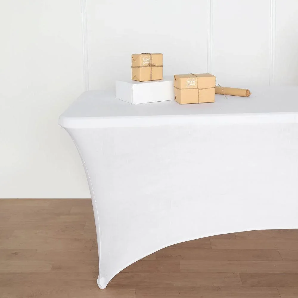Schutzhülle für rechteckigen Tisch - Stretch - 75 x 180 x 74 cm - Weiß - 2