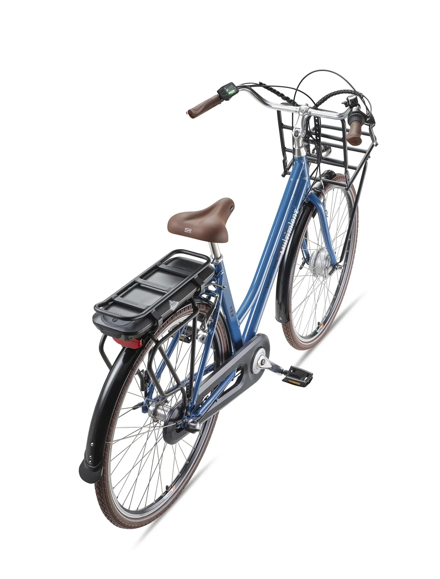 Unisex Alu-City E-Bike, 28 Zoll, 3-Gang Nabenschaltung, blau, RT530 - 1