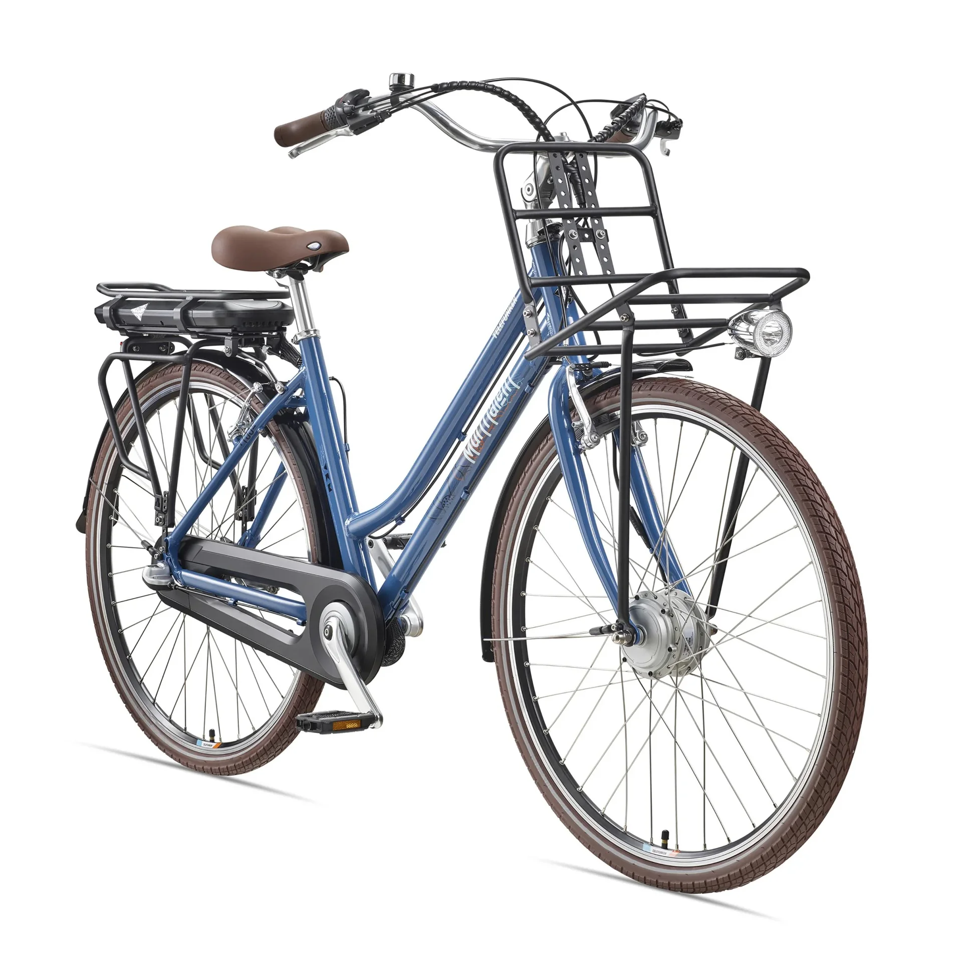 Unisex Alu-City E-Bike, 28 Zoll, 3-Gang Nabenschaltung, blau, RT530 - 2