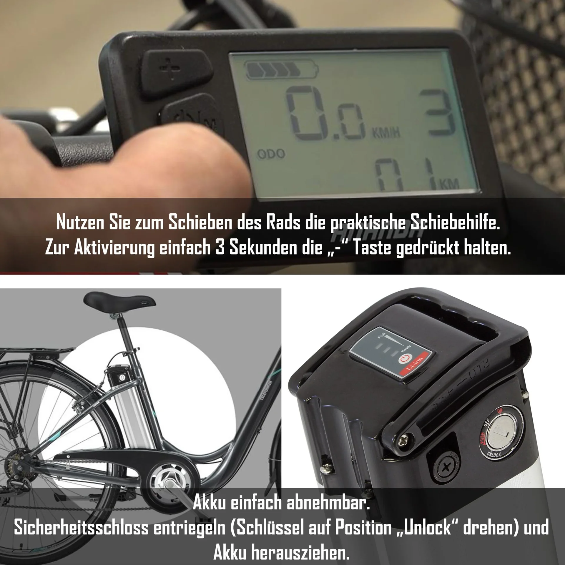Unisex Alu-City E-Bike, 28 Zoll, 7-Gang Kettenschaltung, weiß, Multitalent RC822 - 2