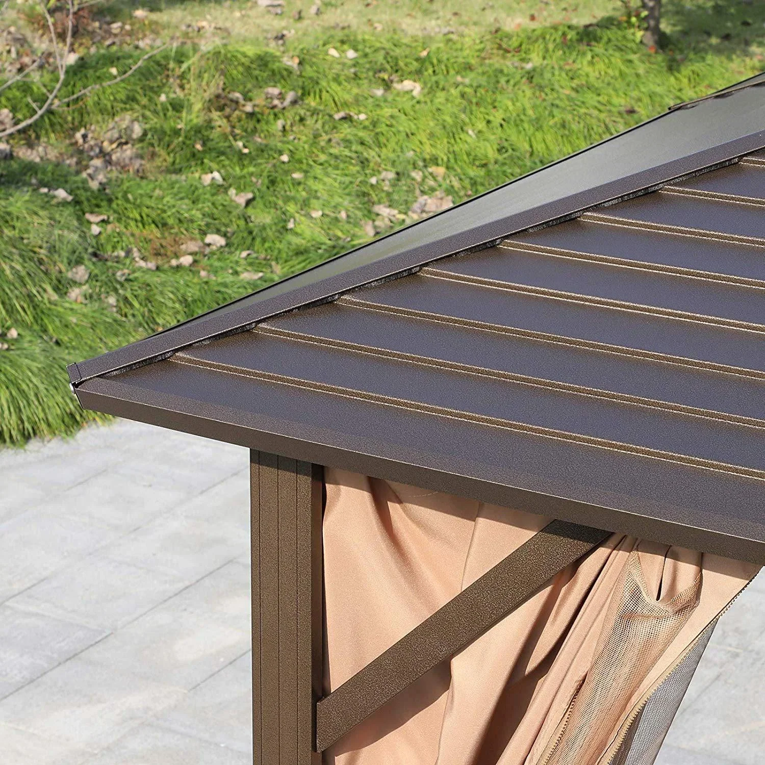 Gartenpavillon mit Laternenhaken - 3