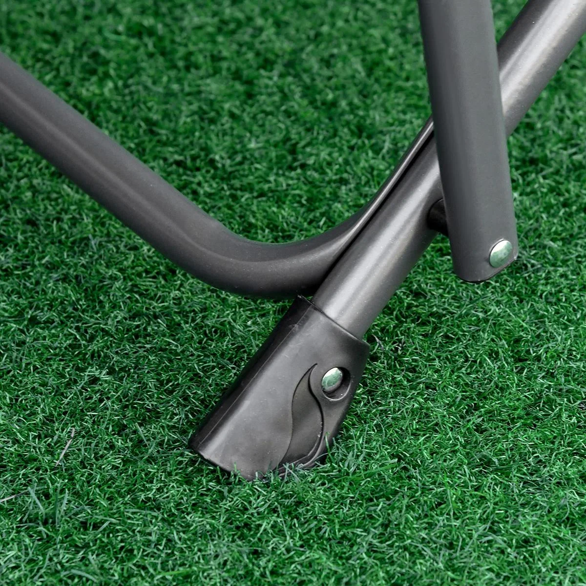 Campingstuhl mit Getränkehalterung weiss, grün - 2