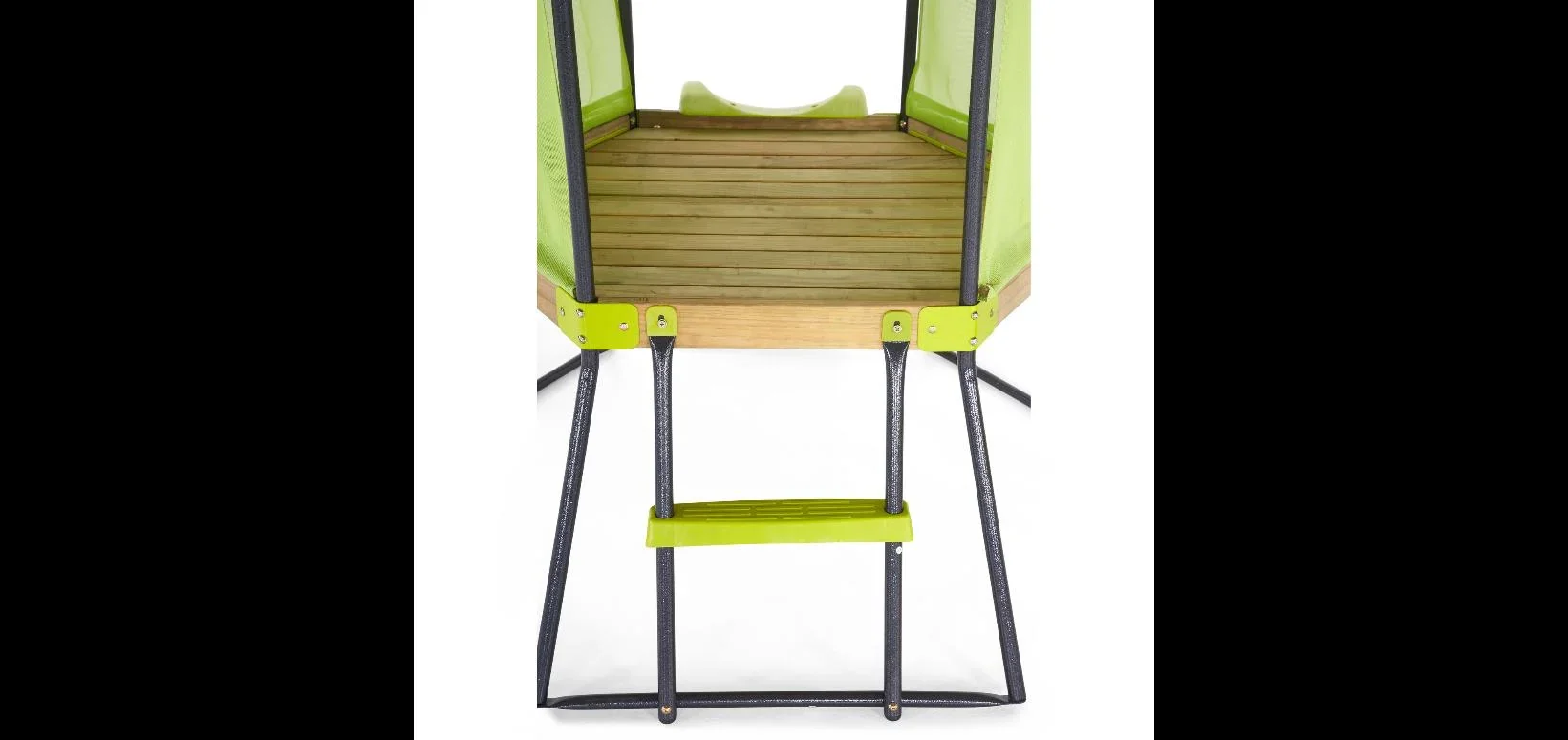 My First Schaukel-Spielcenter, Outdoor-Spielcenter für Kinder, Schaukelseile höhenverstellbar, Rutsche, lime grün - 1