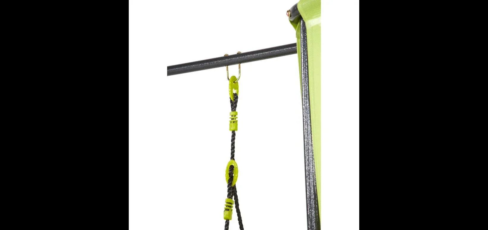 My First Schaukel-Spielcenter, Outdoor-Spielcenter für Kinder, Schaukelseile höhenverstellbar, Rutsche, lime grün - 2