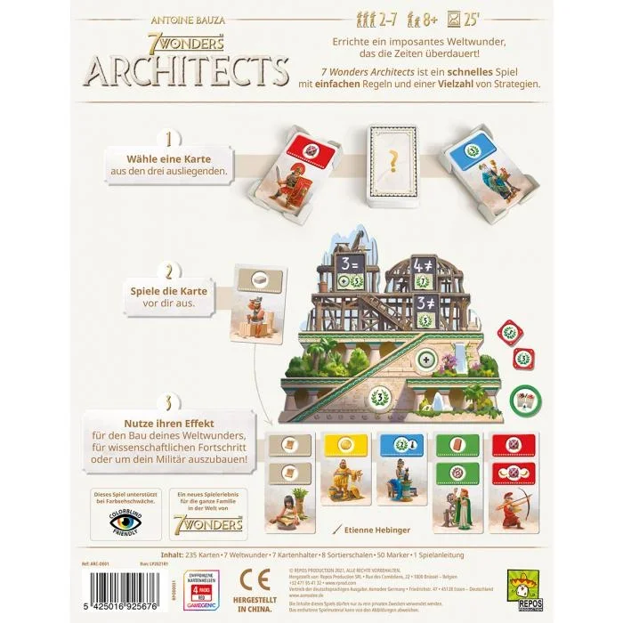Gesellschaftsspiel 7 Wonders Architects - 3