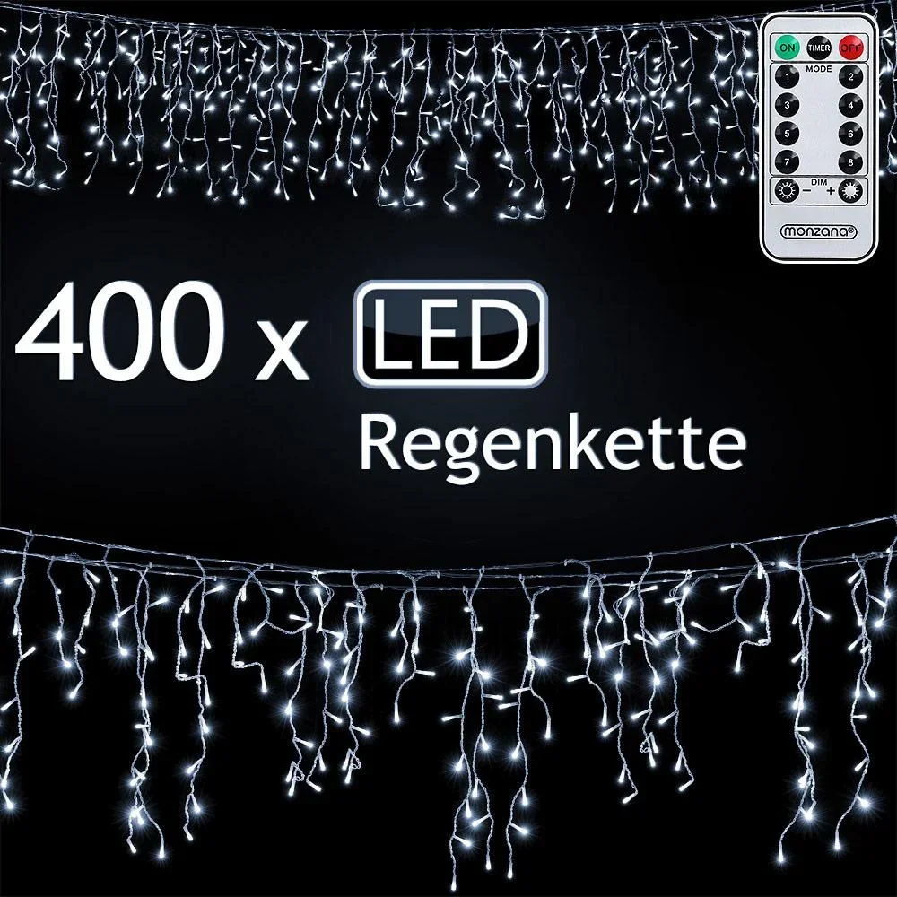 Eiszapfenbeleuchtung - 10M 400 LED's - kaltweiß - 2