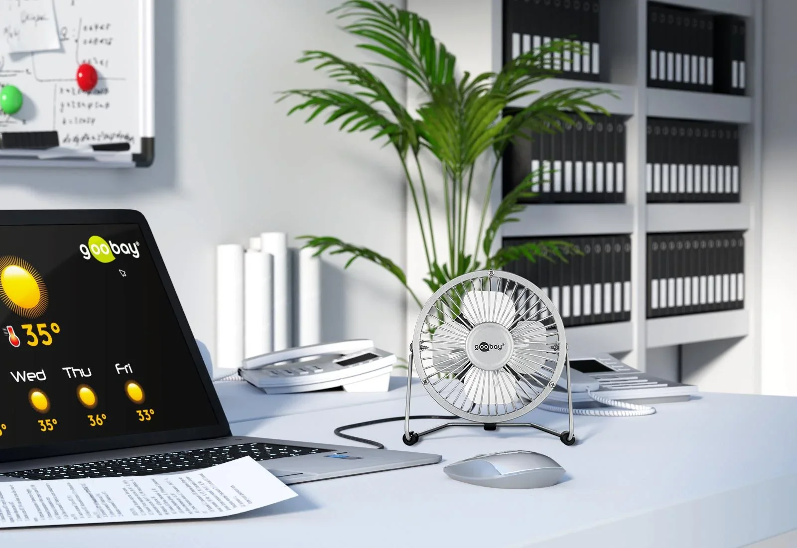 4 Zoll USB Ventilator für den Schreibtisch - 5