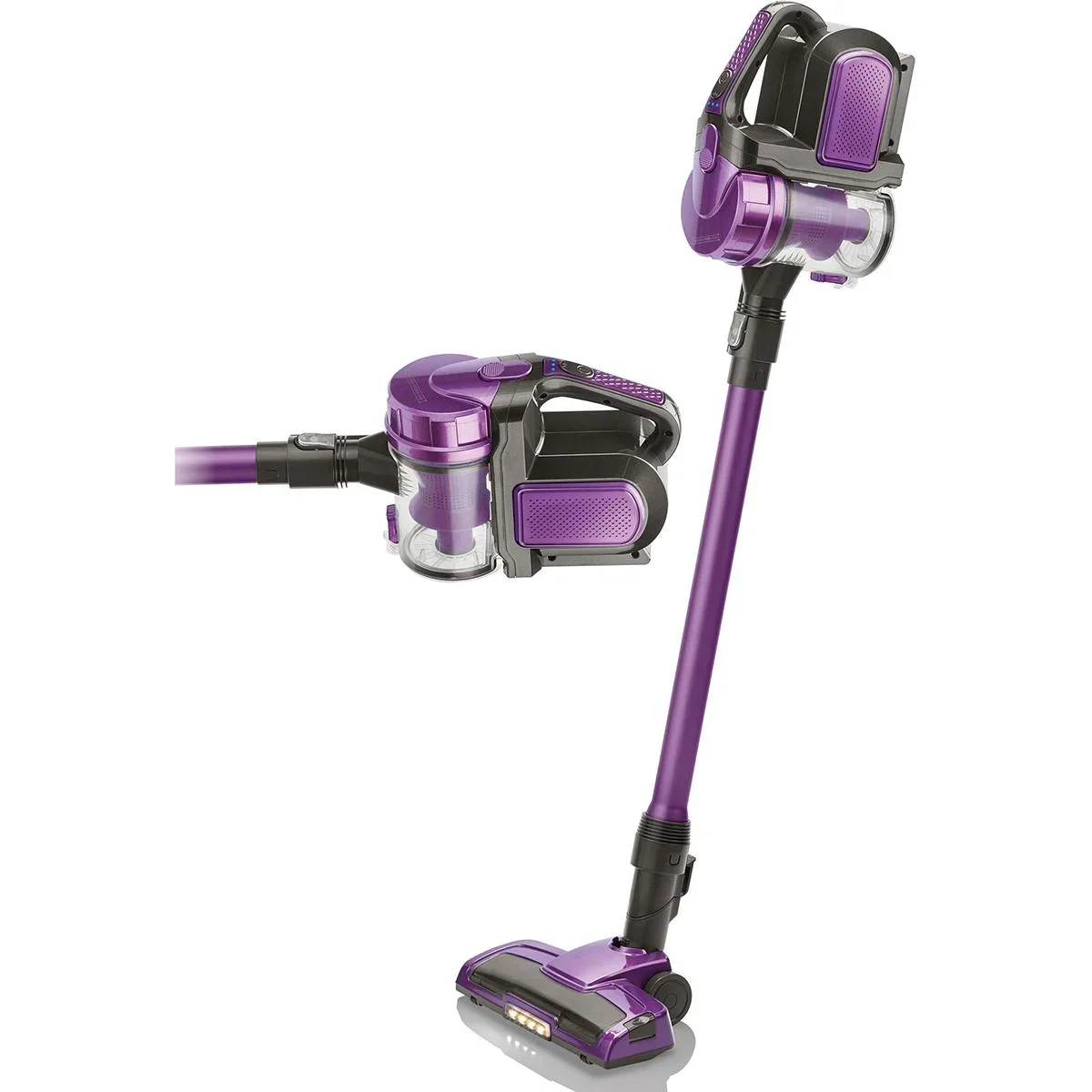 Stabstaubsauger - Zyklon - Akku - mit LED-Beleuchtung - Blau - 0