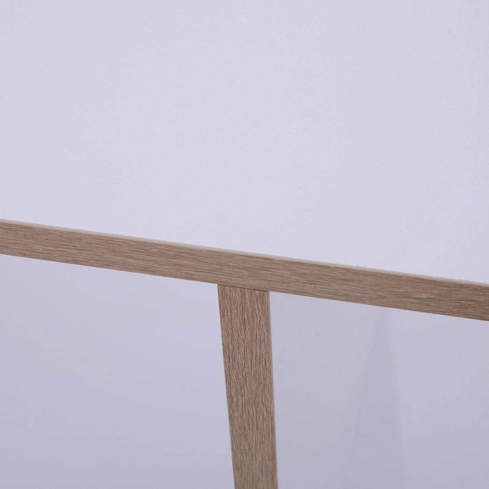 6 Fächer Rollregal Bücherregal Standregal mit 5 Rollen Holz Weiß 120 x 30 x 80 cm - 3