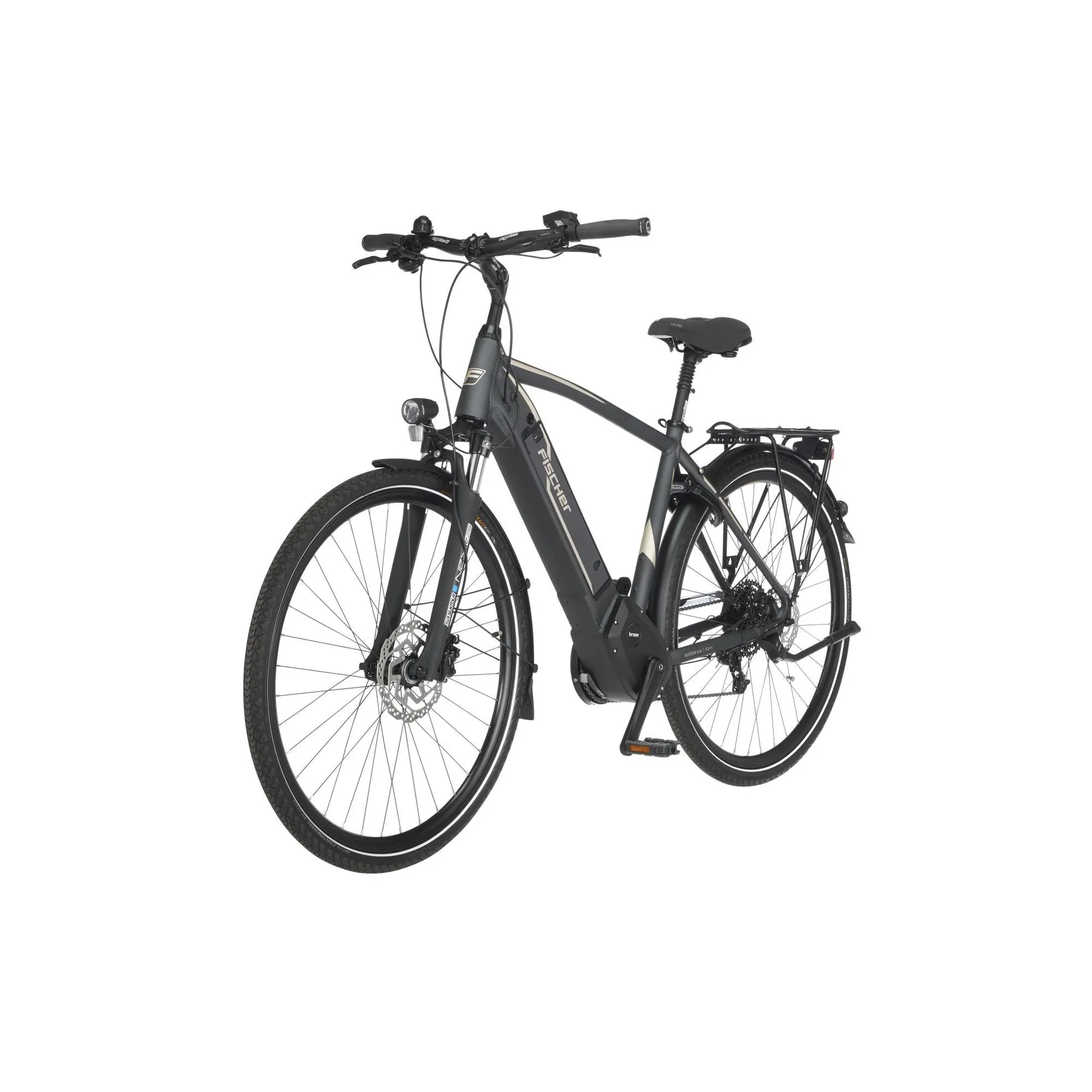 Herren E-Bike Trekking, 28 Zoll, Rahmengröße 50 cm,10-Gang Kettenschaltung, schiefergrau matt, VIATOR 5.0i - 8
