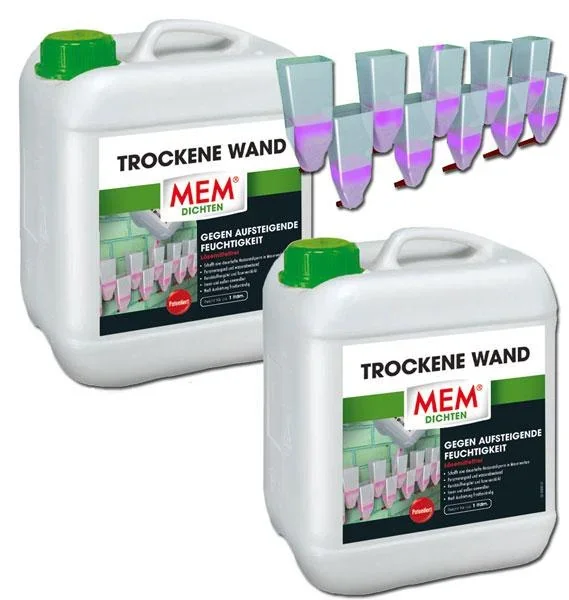 Trockene Wand gegen aufsteigende Feuchtigkeit im Mauerwerk + Keller - 0