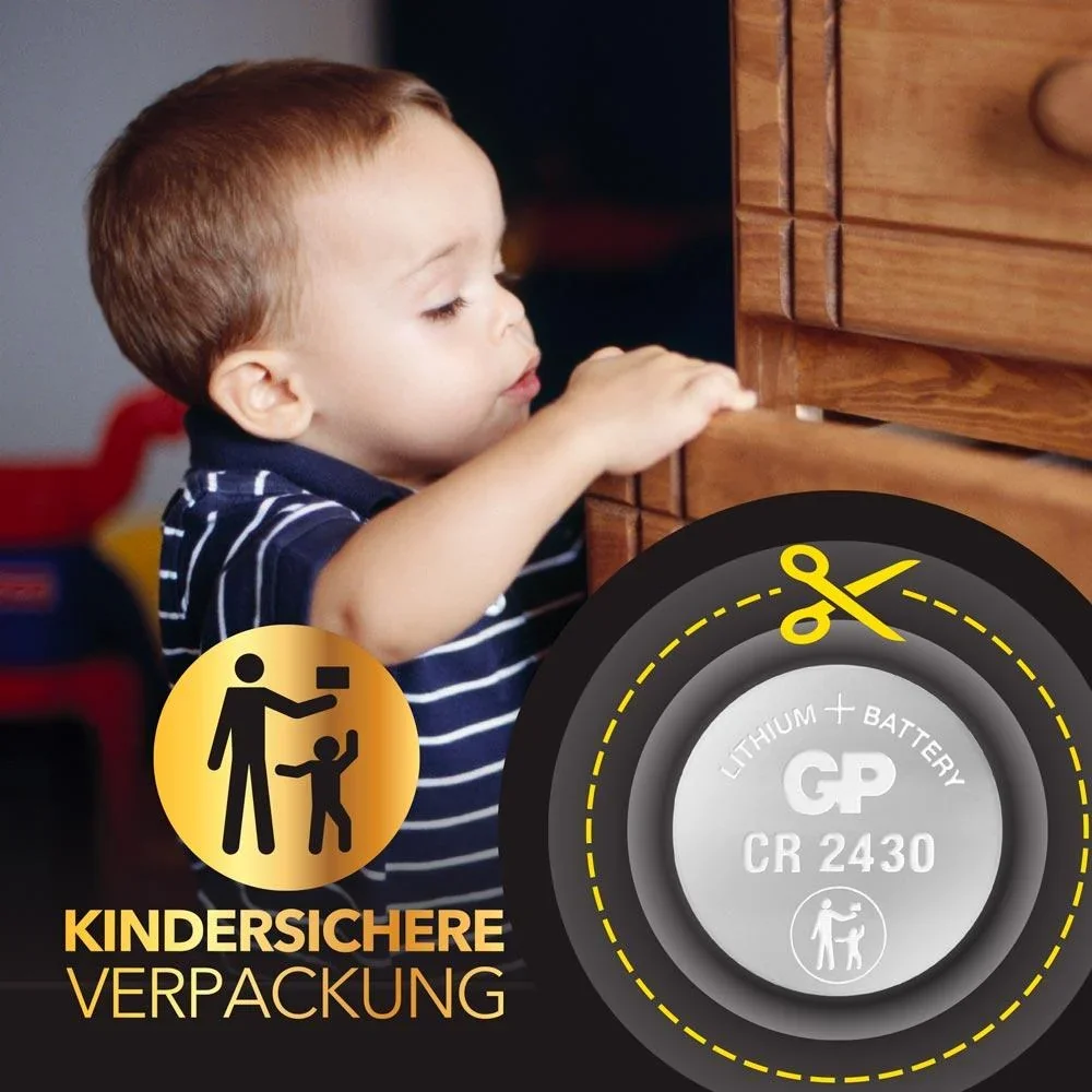 Lithium Knopfzelle CR2430 - 5 Stück - 3
