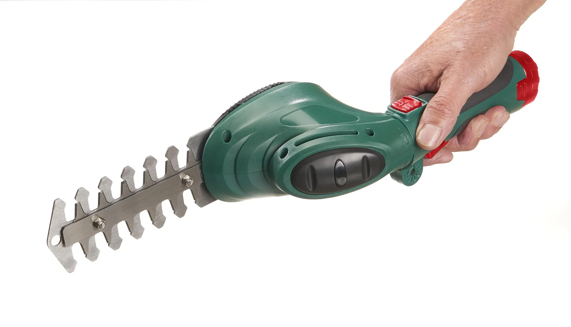 2 in 1 LI-ION Gras- und Heckenschere, 3,6 Volt + Kettensägenreiniger 400 ml - 3