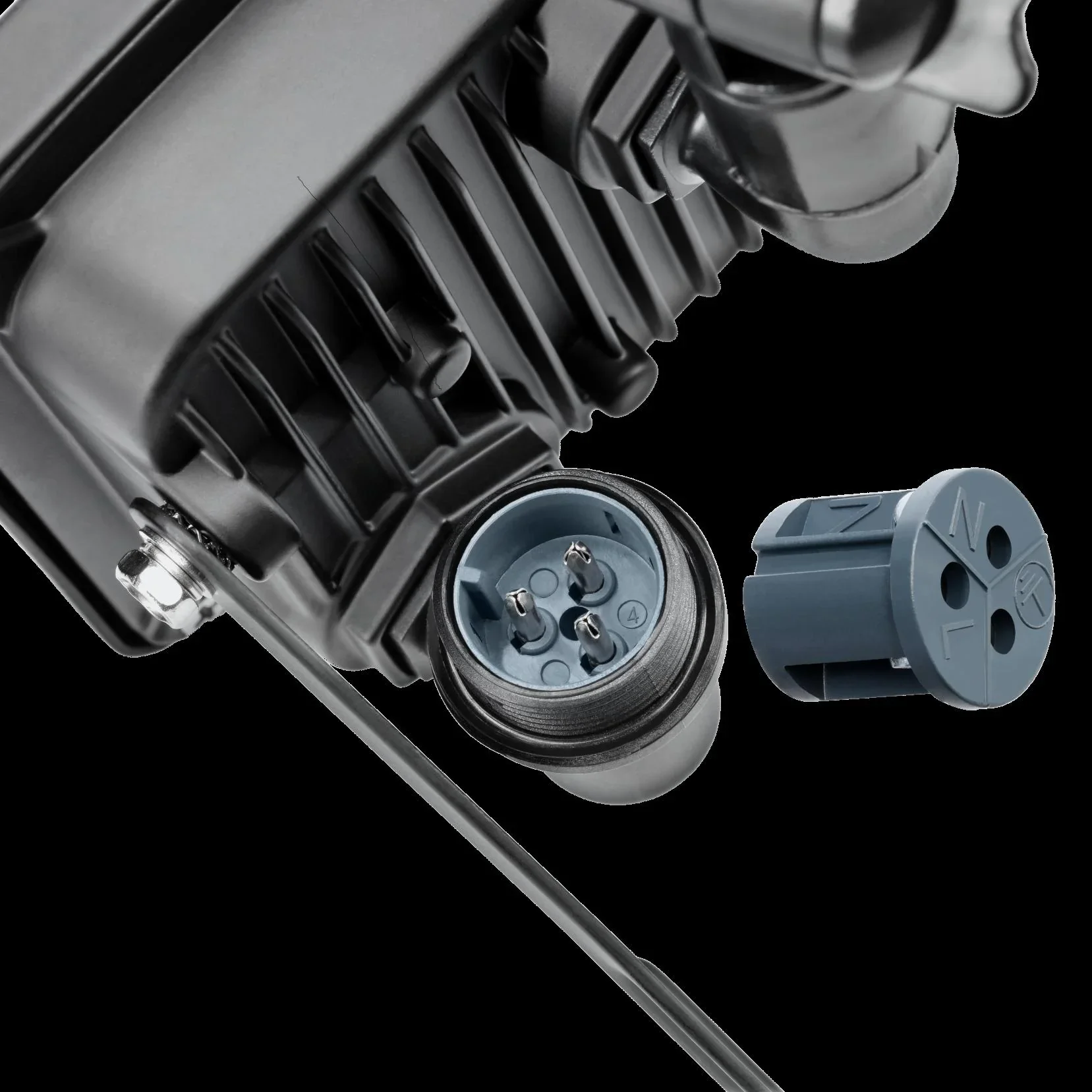 LED Außenstrahler schwarz, 10W - 850lm - 4