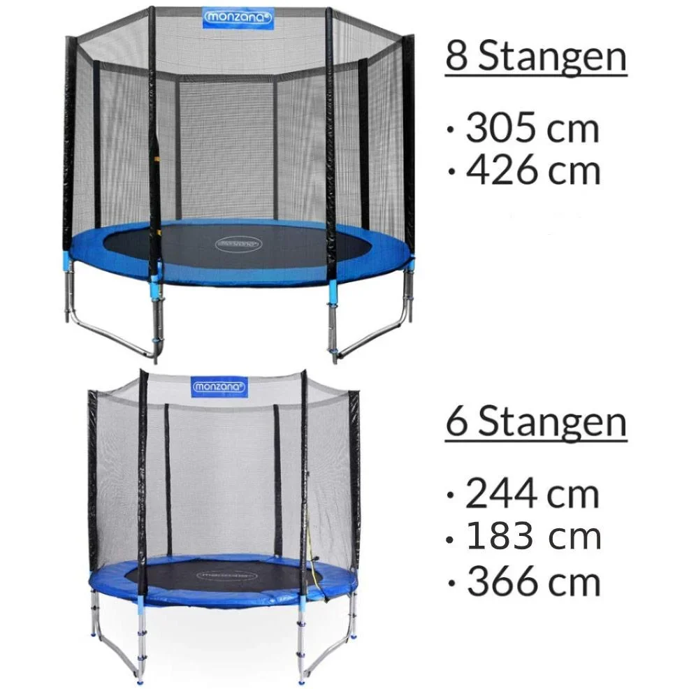 Sicherheitsnetz für Trampolin Ø305cm - für 8 Befestigungsstangen - 2