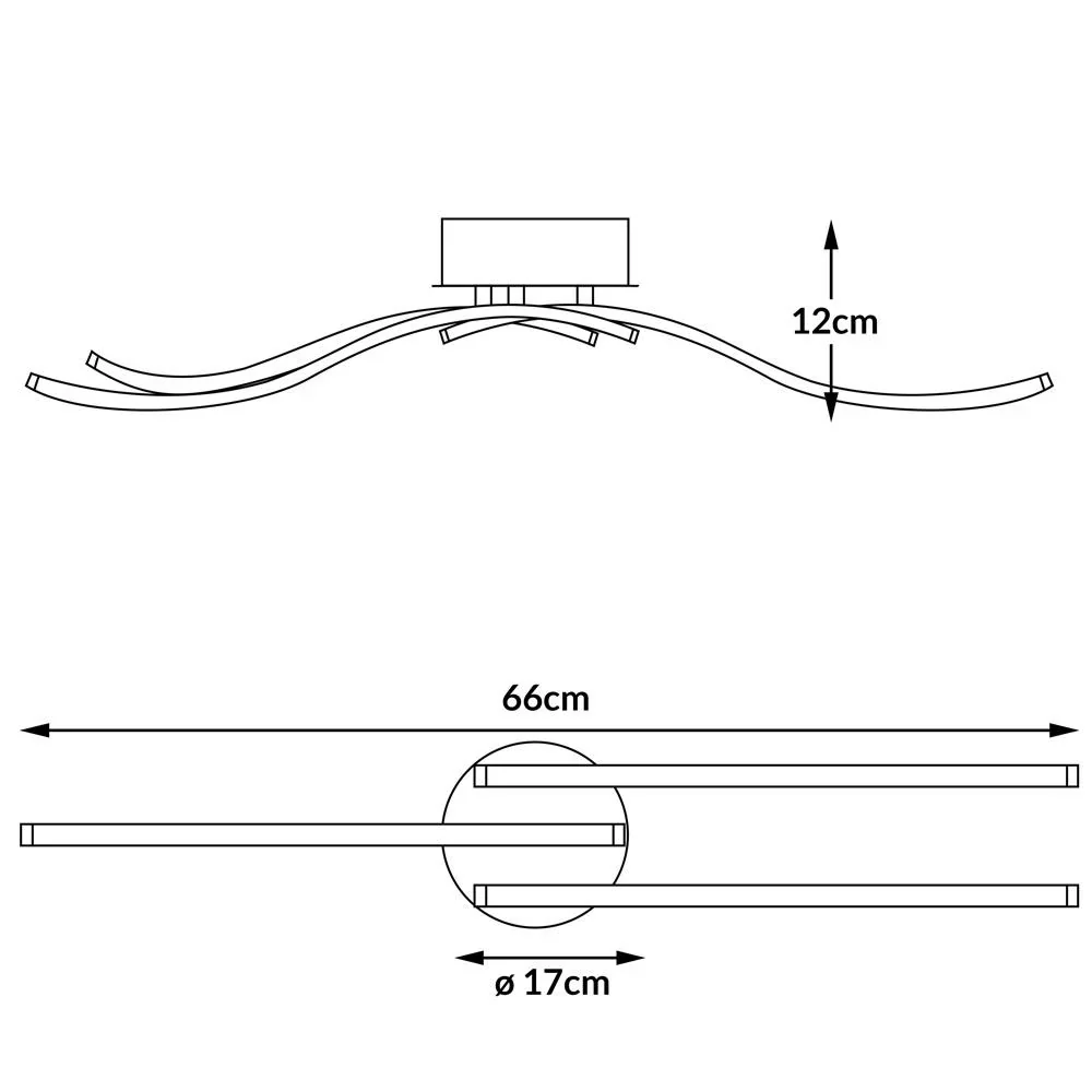 LED-Deckenleuchte Tripple 3-flammig - 2