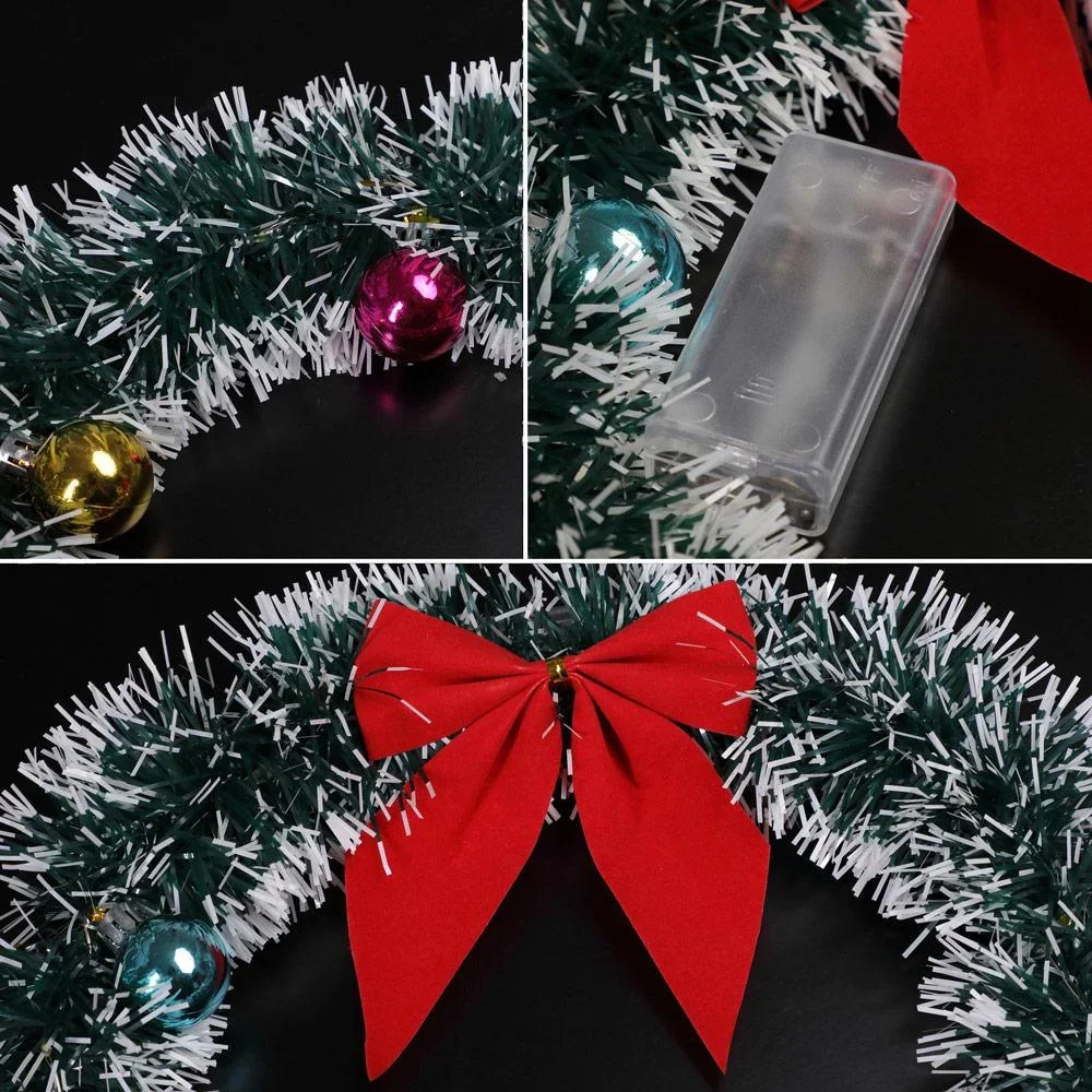 Weihnachtskranz - LED - Rot Ø32cm - 4