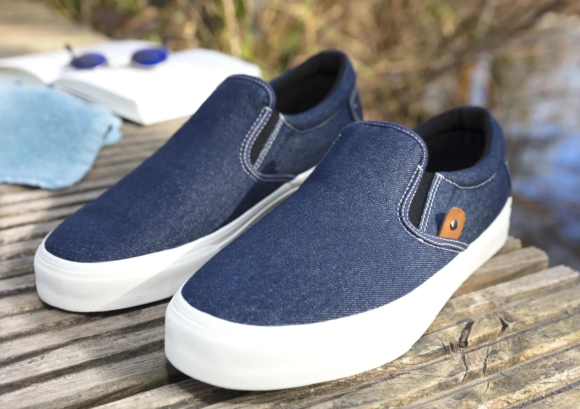 Canvas Slipper, Farbe jeansblau, Gr.40 - 3