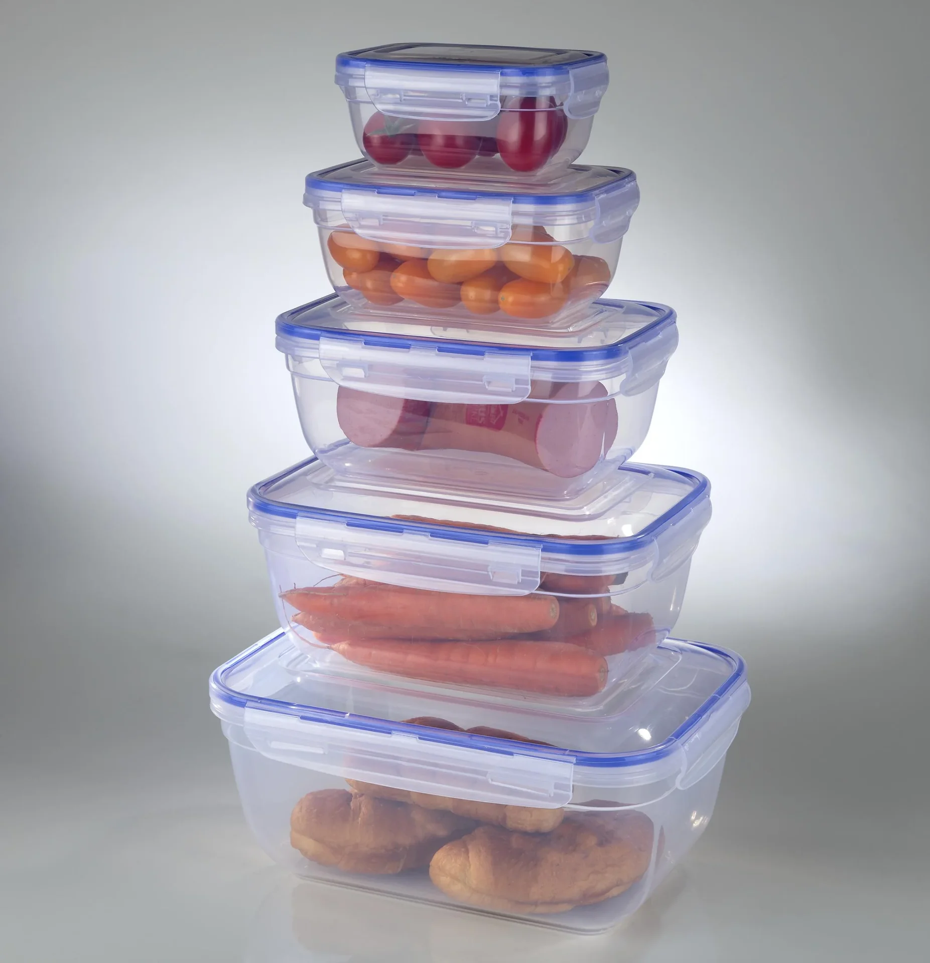 Vorratsdosenset "Click N Store", 5-teilig - 1