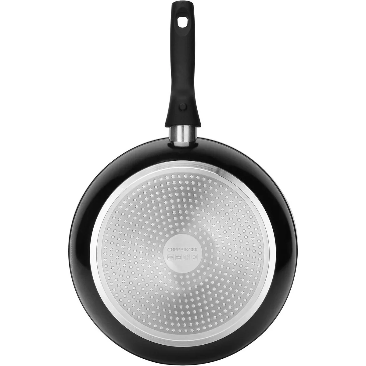 Wokpfanne - mit Deckel - 30cm - Schwarz - 5