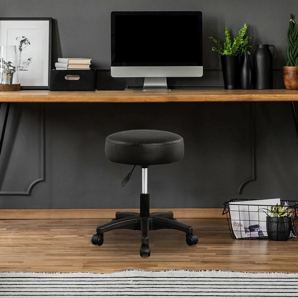 Tabouret / Bürohocker - drehbar und verstellbar - Schwarz - 0