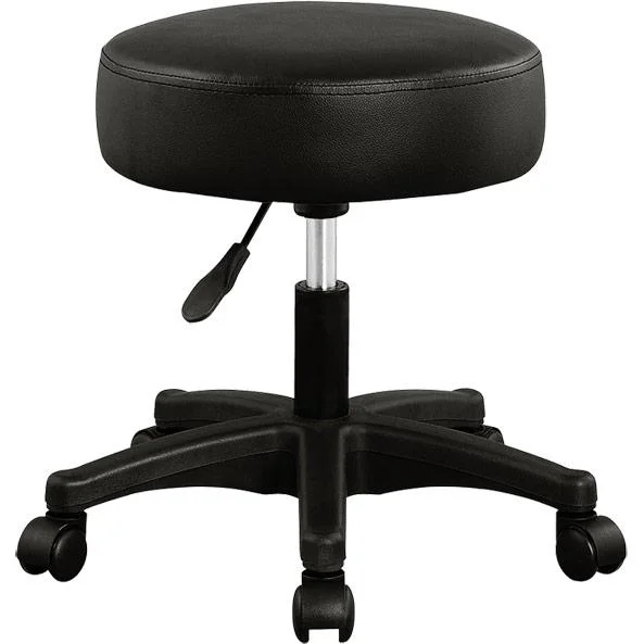 Tabouret / Bürohocker - drehbar und verstellbar - Schwarz - 2