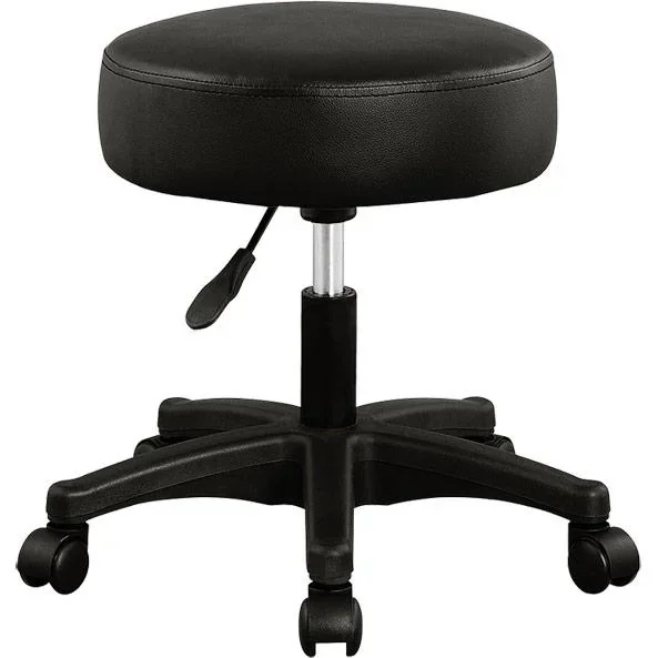 Tabouret / Bürohocker - drehbar und verstellbar - Schwarz - 2