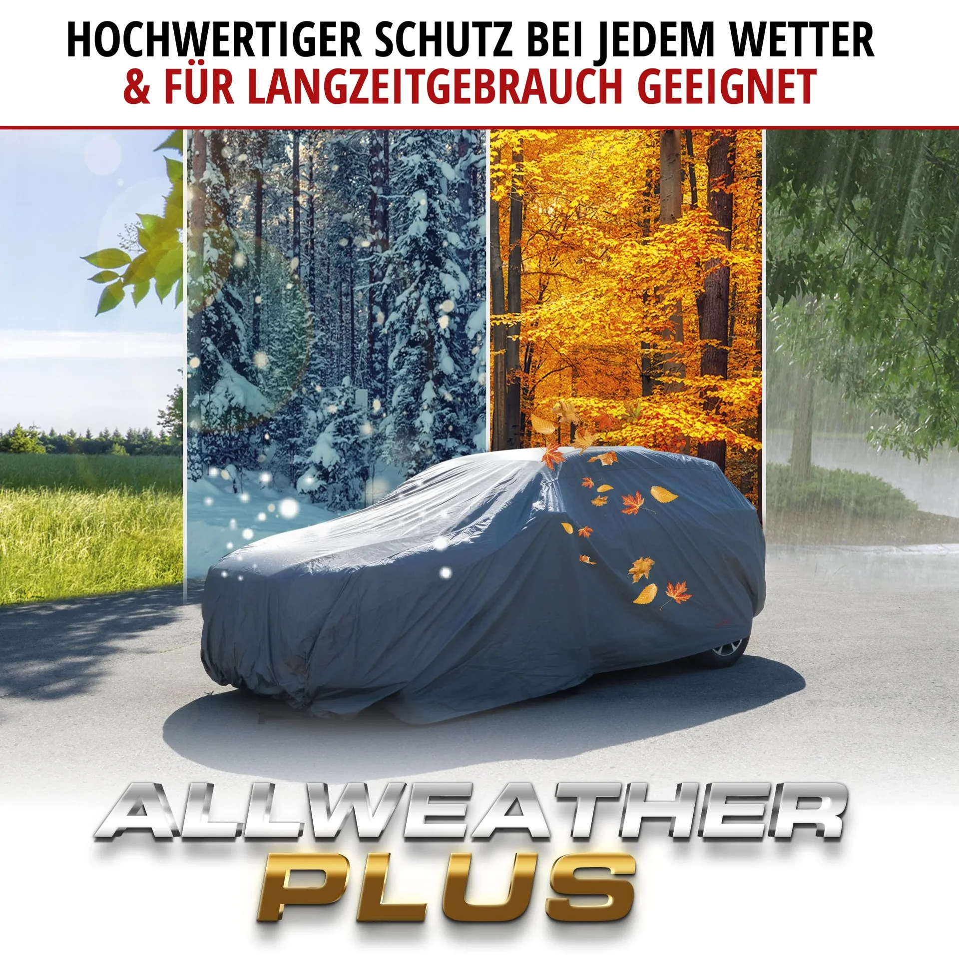All Weather Plus SUV - Größe XL - 520x185x155 cm - PVC beschichtet - grau - 0