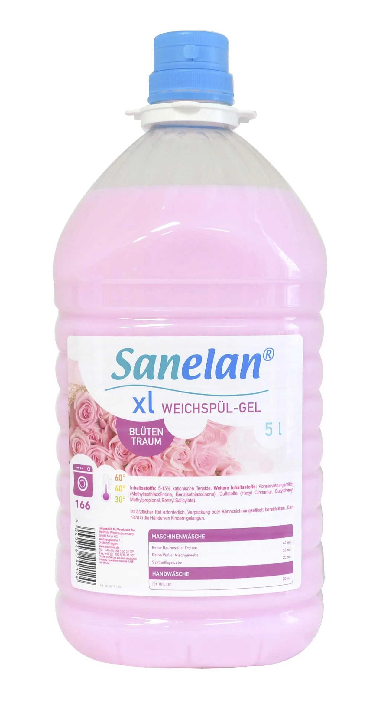 Weichspülgel Blütentraum, 5 l inklusive Dosierbecher und Auslaufhahn - 0