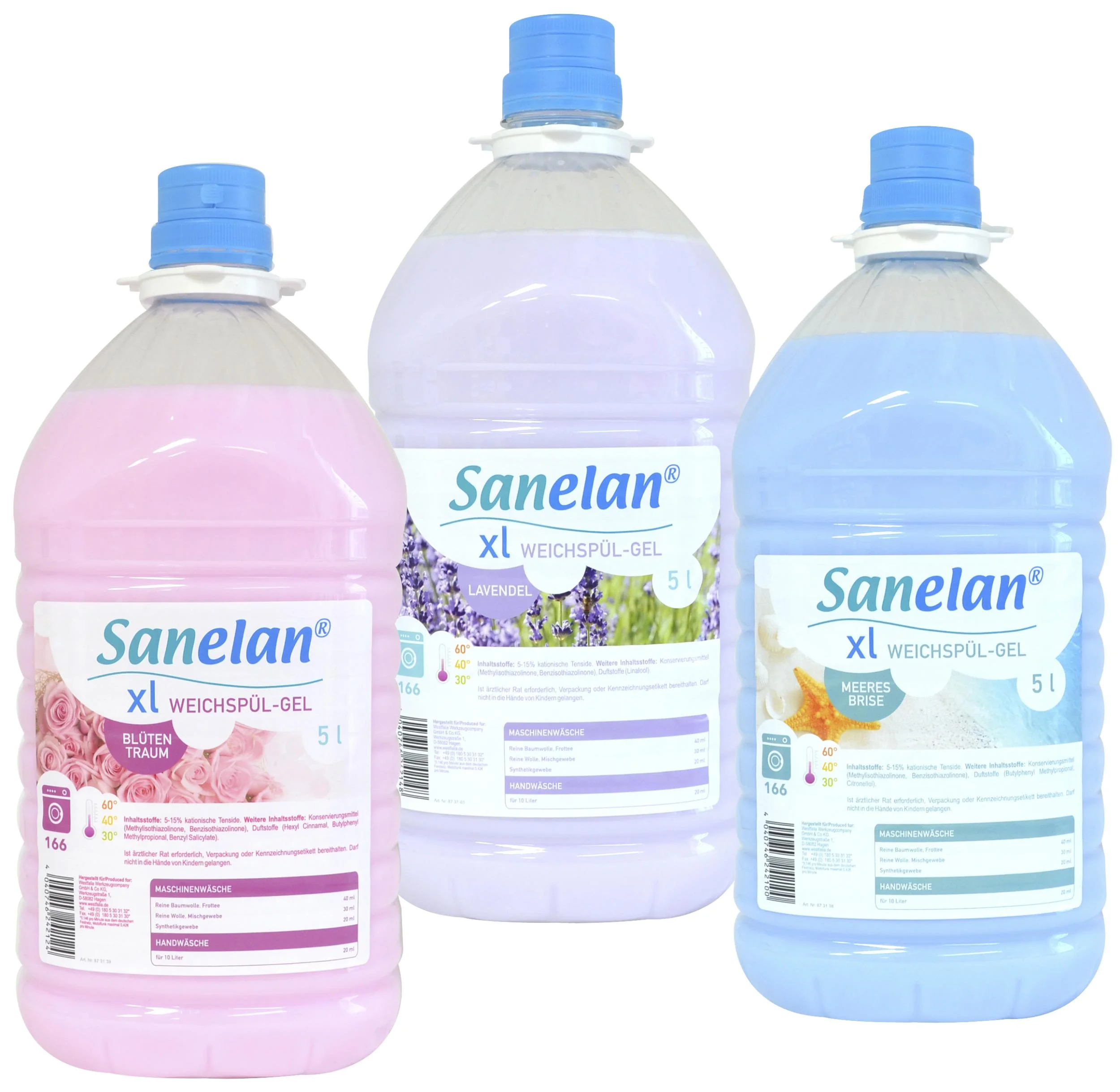 Weichspülgel Blütentraum, 5 l inklusive Dosierbecher und Auslaufhahn - 5