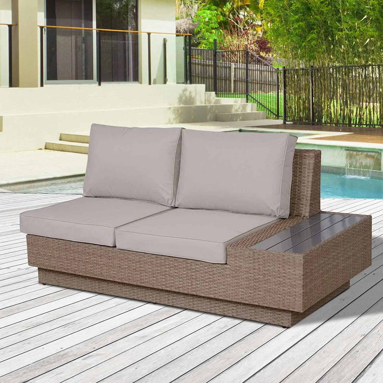 Luxus Polyrattan Loungeset - 6