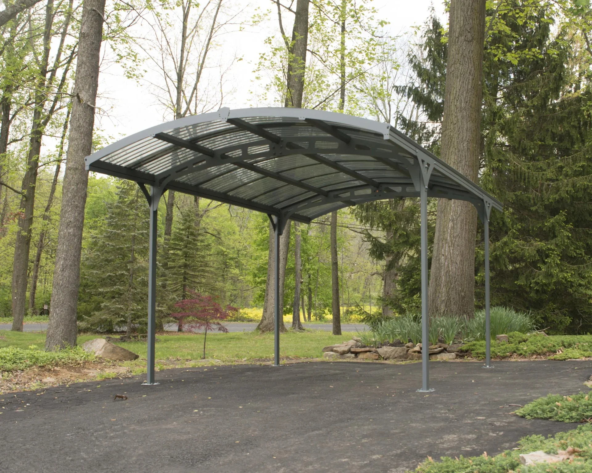 Aluminium-Carport "Atlas 5000", inklusive Regenrinnen - 2