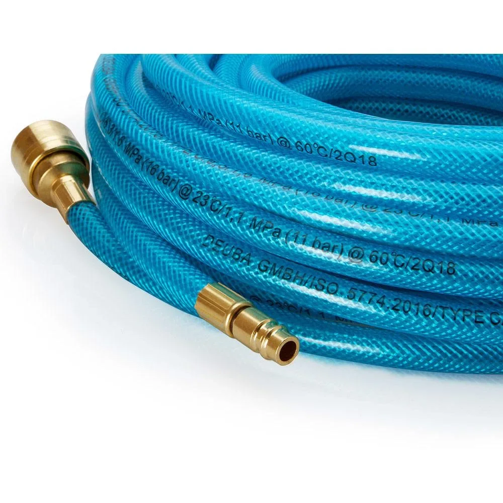 Pressluftschlauch mit Schnellkupplung und Stecker, 10 m - 6