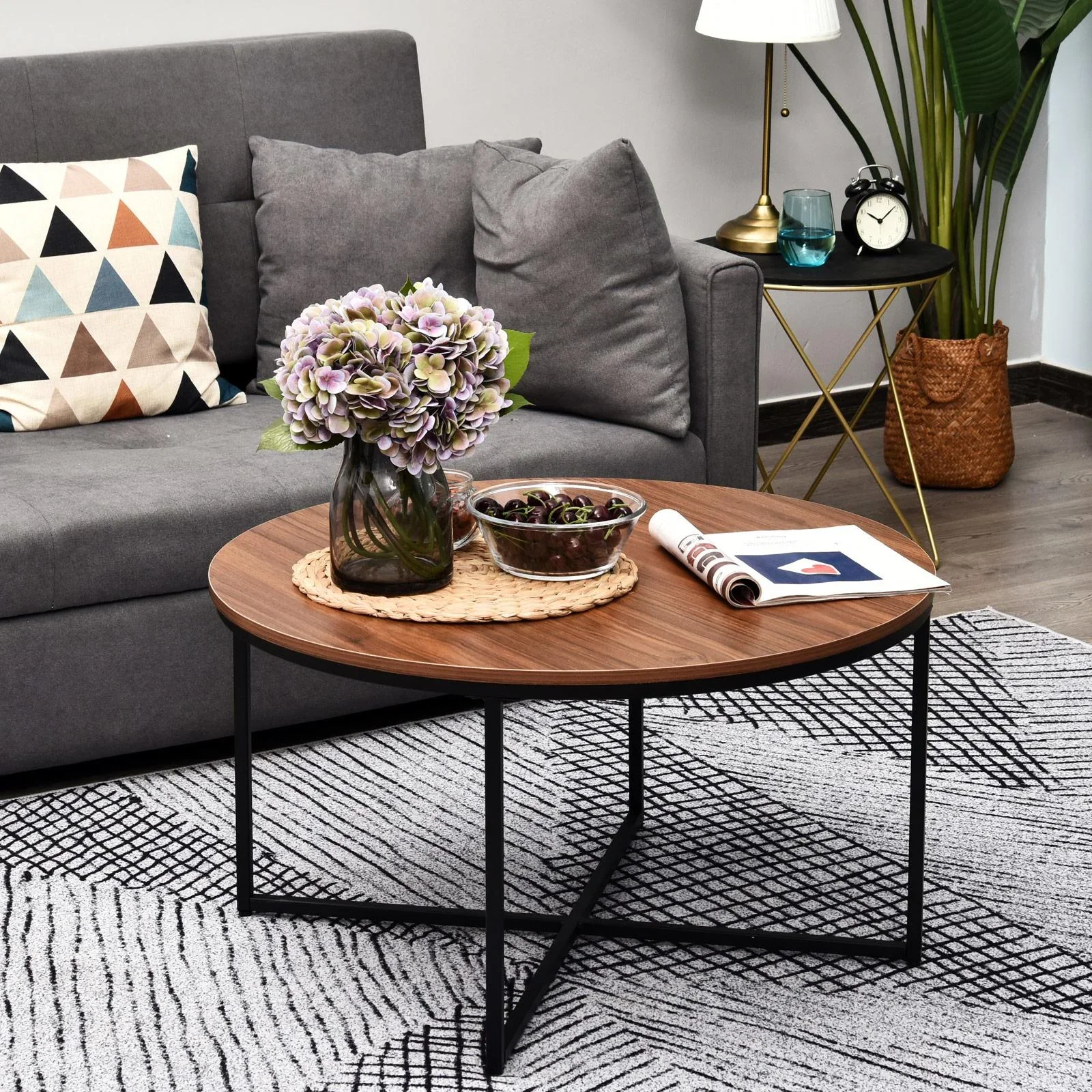 Beistelltisch, braun - 1