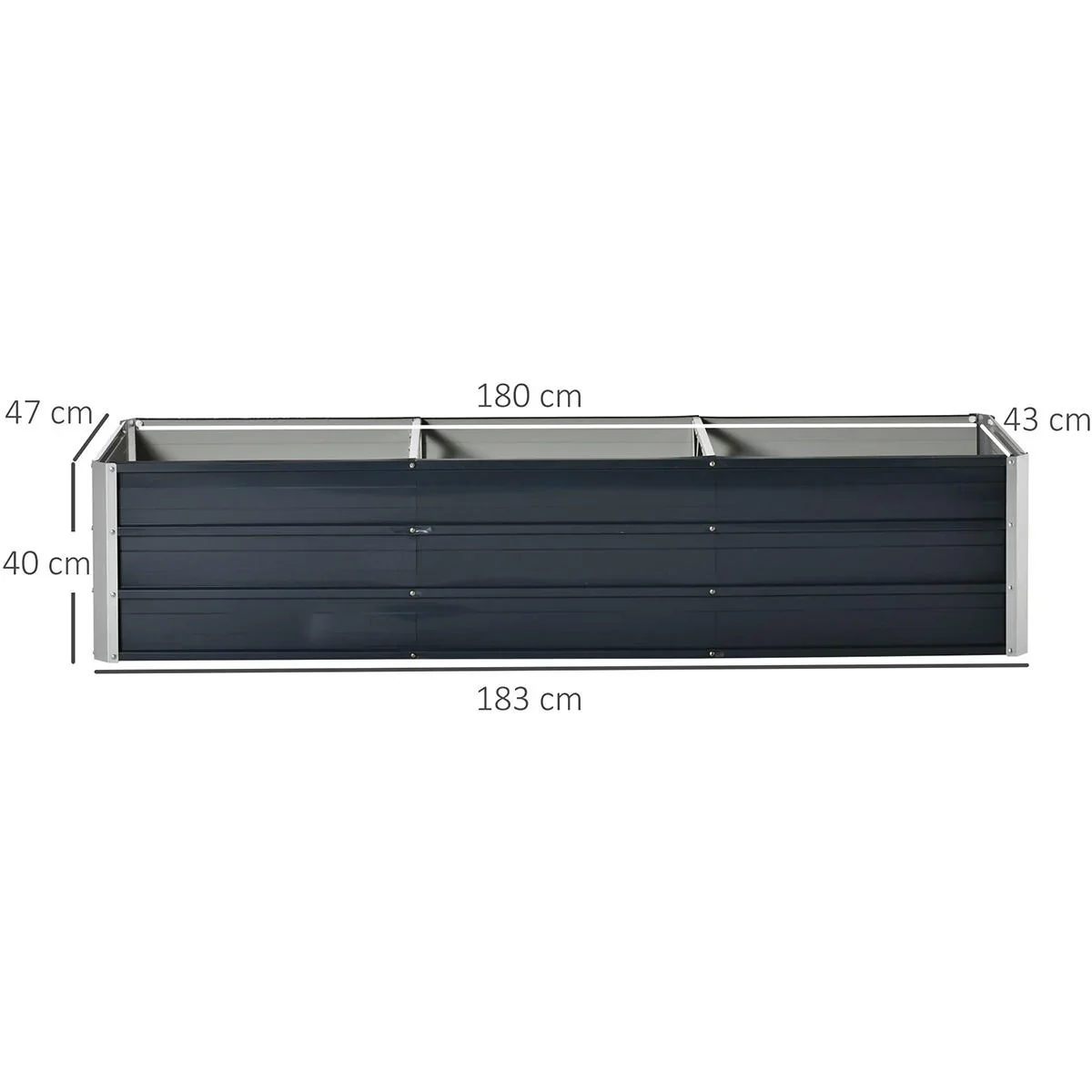 Hochbeet aus Stahl Gartenbeet Pfla - 3