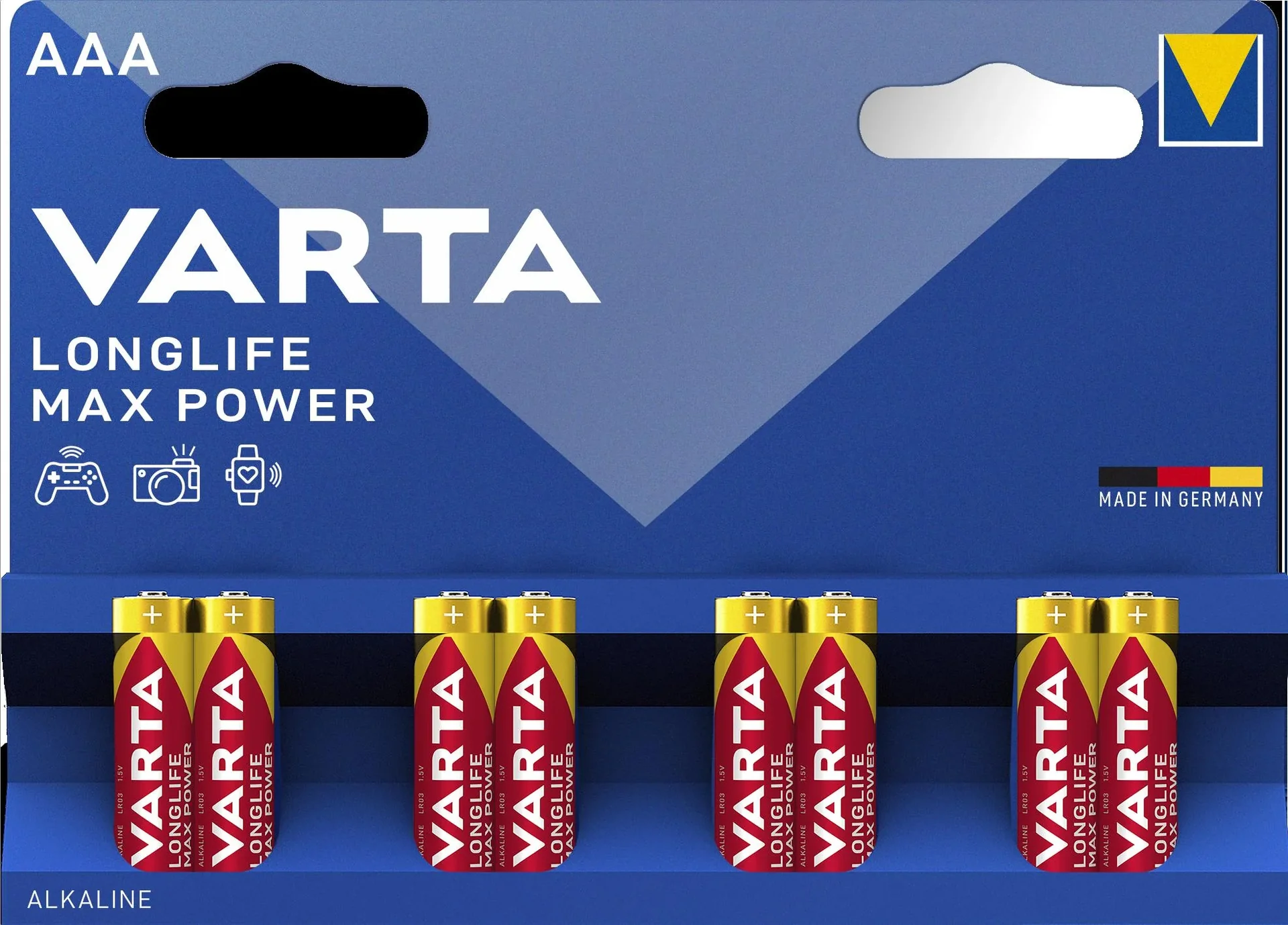 LONGLIFE Max Power Micro (AAA) Alkaline Batterie - 8 Stück - 0