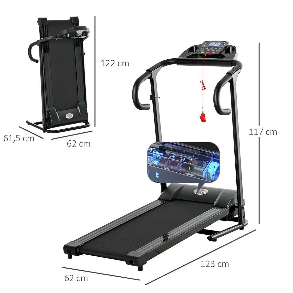 Laufband Klappbar elektrisch 500 W - 0