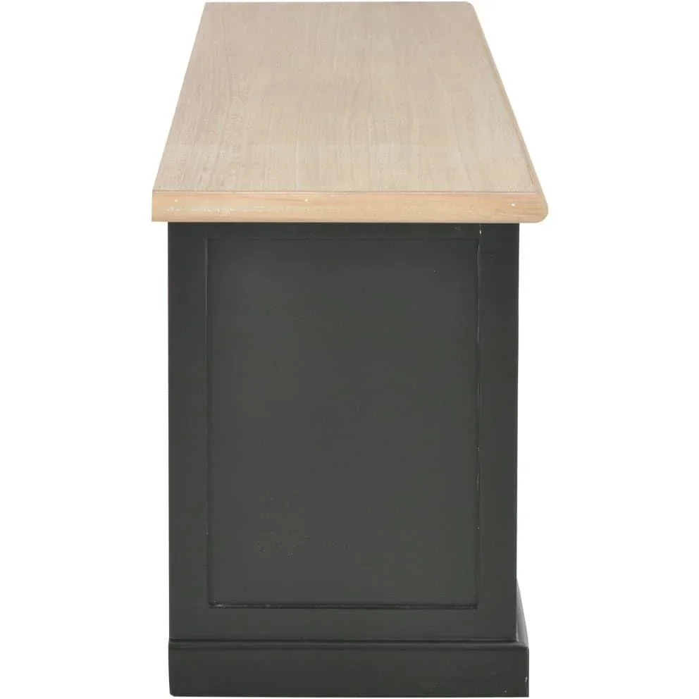 TV-Schrank 120x30x40 cm Holz schwarz - 0
