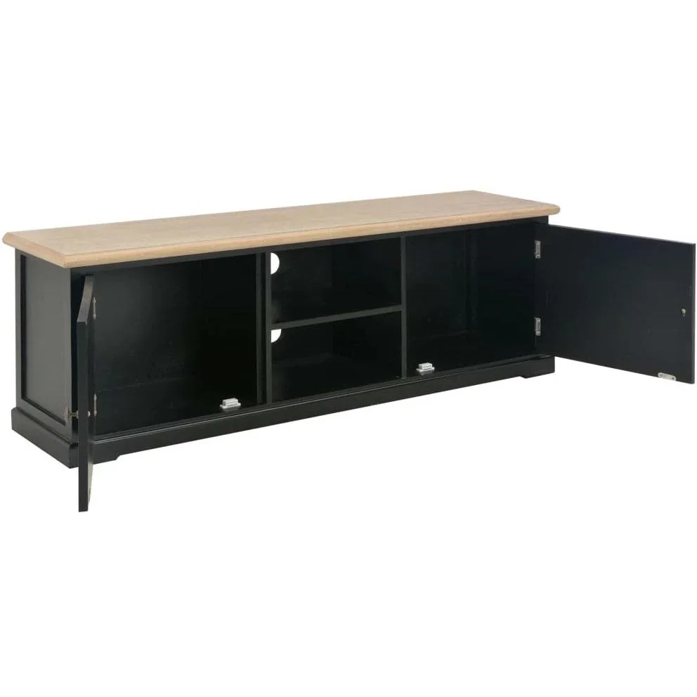 TV-Schrank 120x30x40 cm Holz schwarz - 2