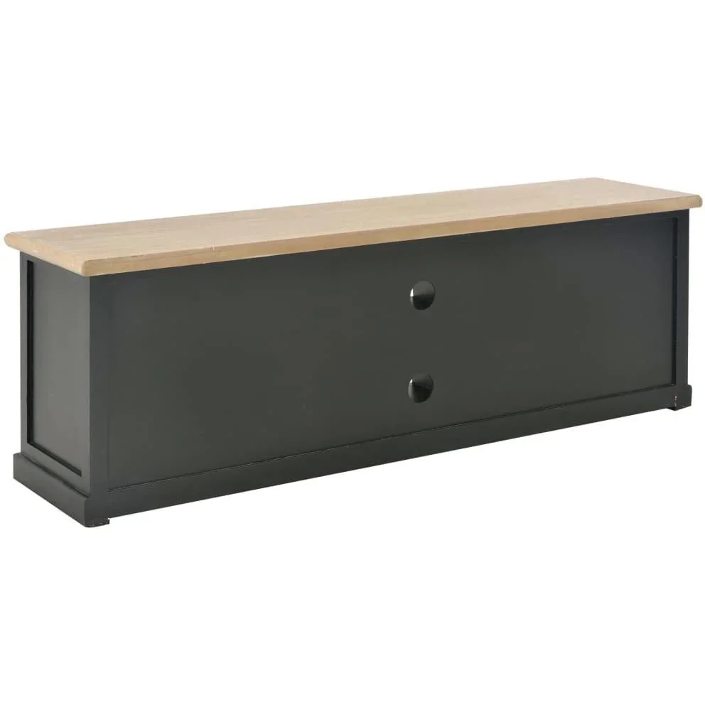 TV-Schrank 120x30x40 cm Holz schwarz - 3