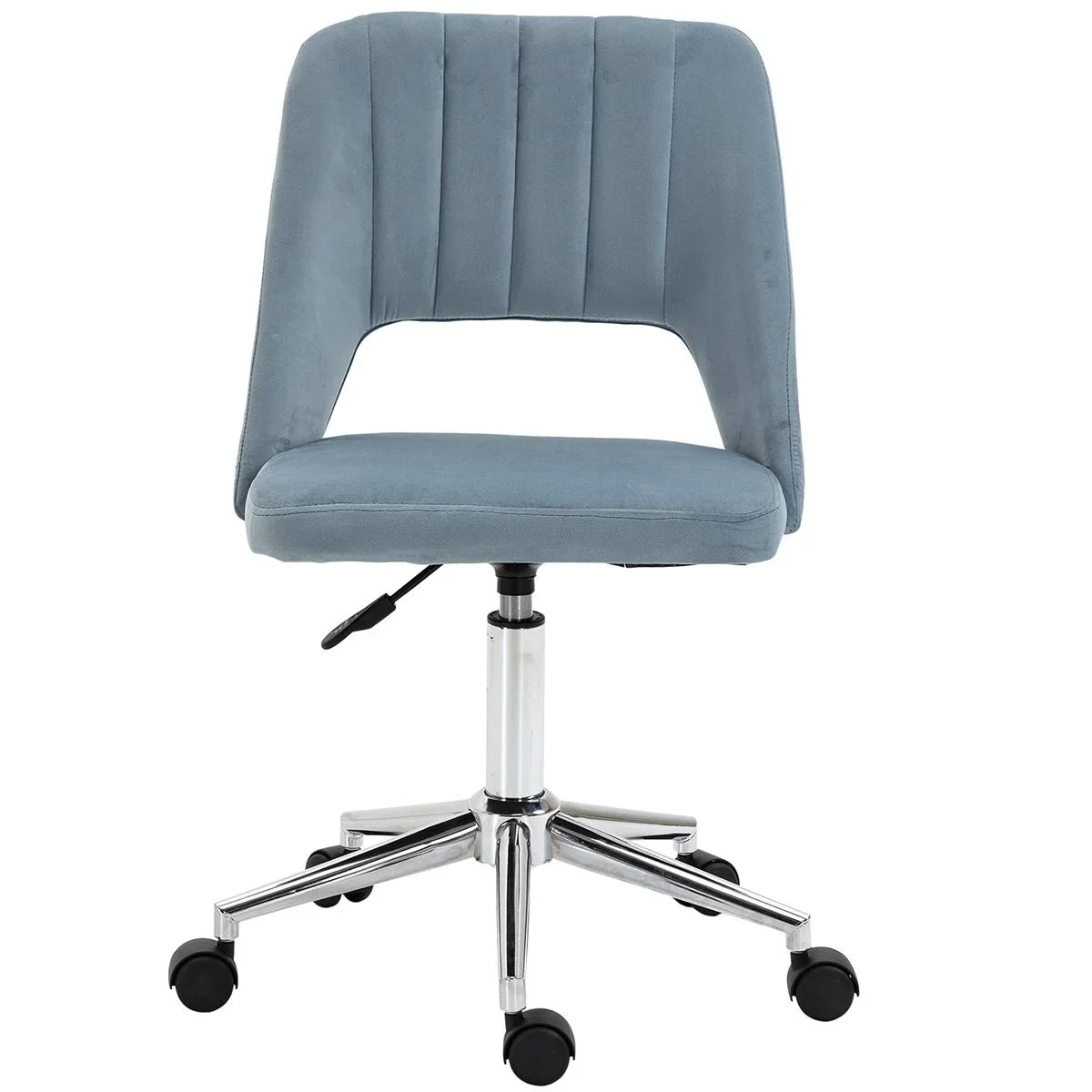 Bürostuhl Drehstuhl Schreibtischstuhl Höhenverstellbar 360° drehbar Jakobsmuschel-Form mit Nahtlinien-Design Schaumstoff - 1